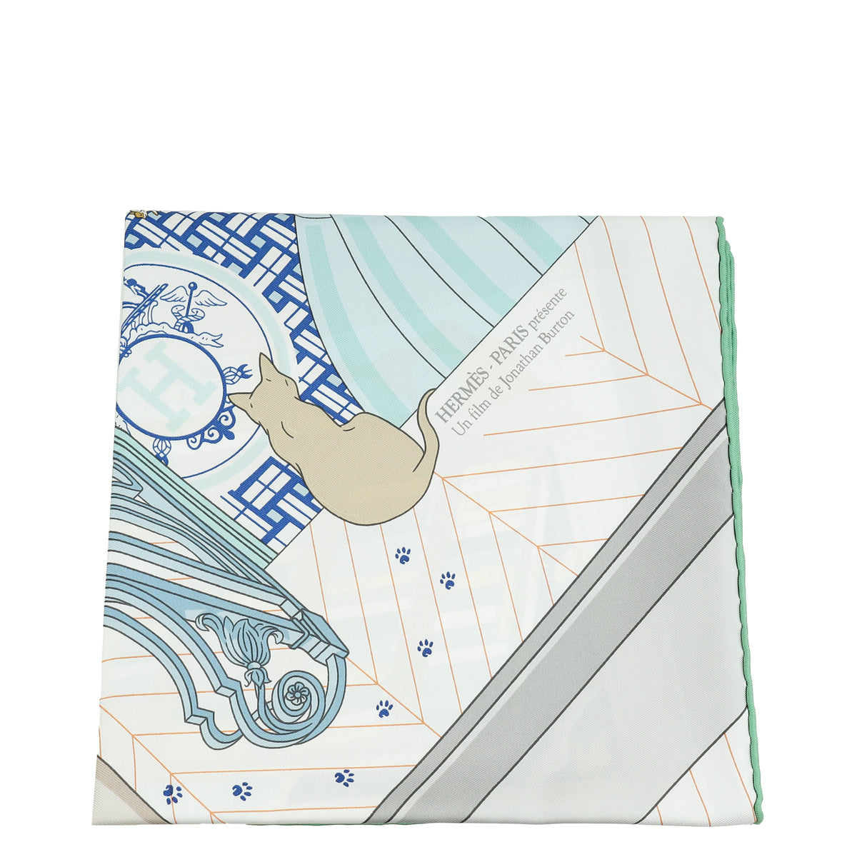 Hermes Tricolor Mystere Au 24 Scarf 90-Hermes-THE CLOSET