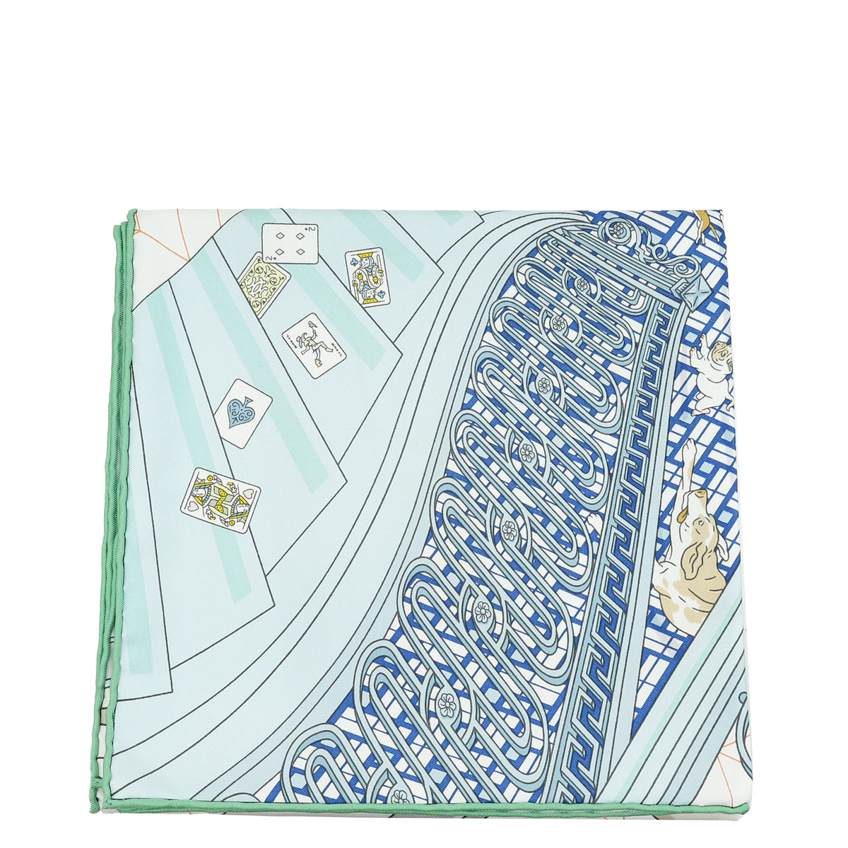 Hermes Tricolor Mystere Au 24 Scarf 90-Hermes-THE CLOSET