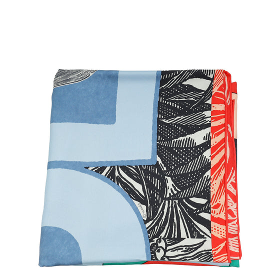 Hermes Multicolor Gianpaolo Pagni Cavalier en Formes Scarf 90