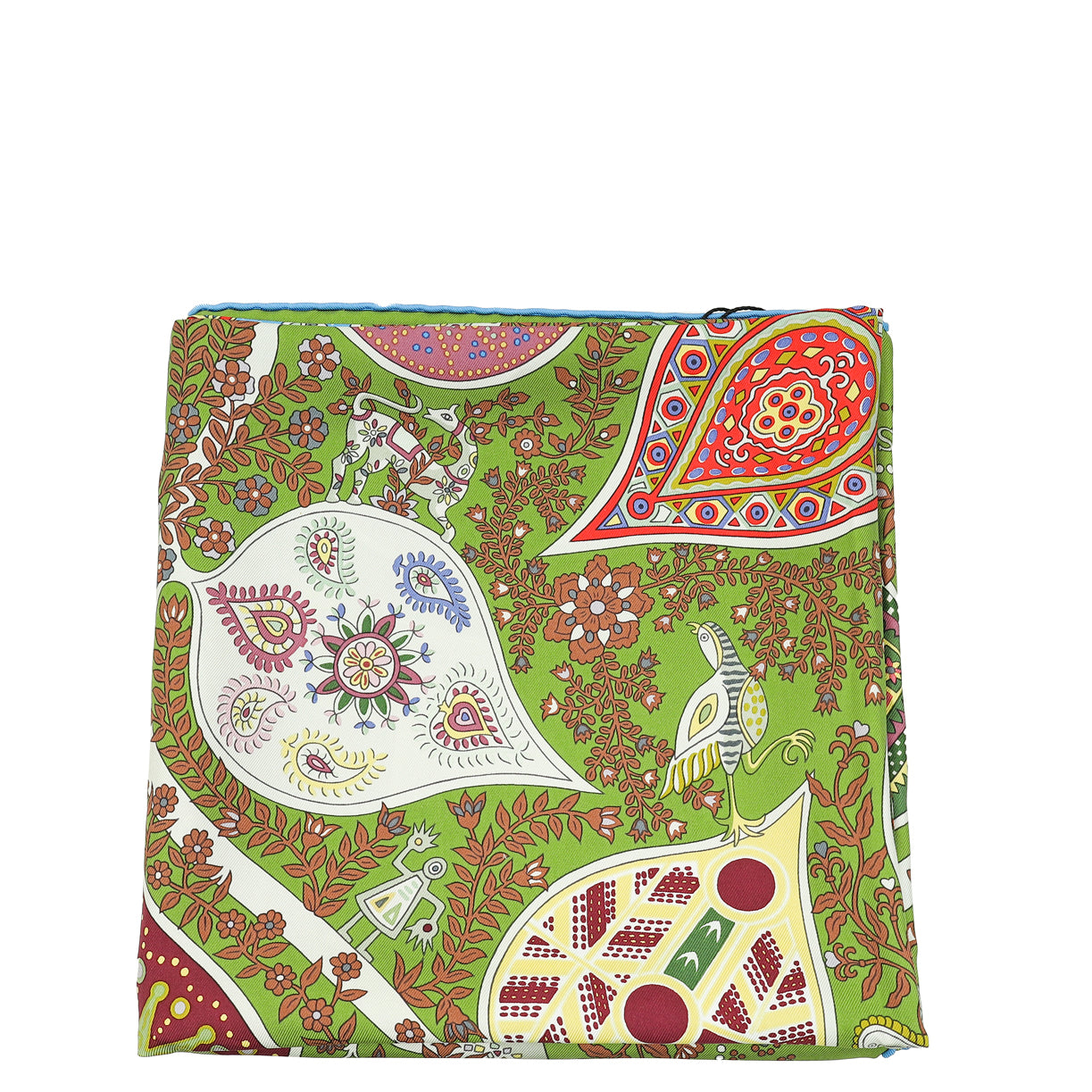 Hermes Tricolor L'Arbre de Vie 90 Silk Scarf