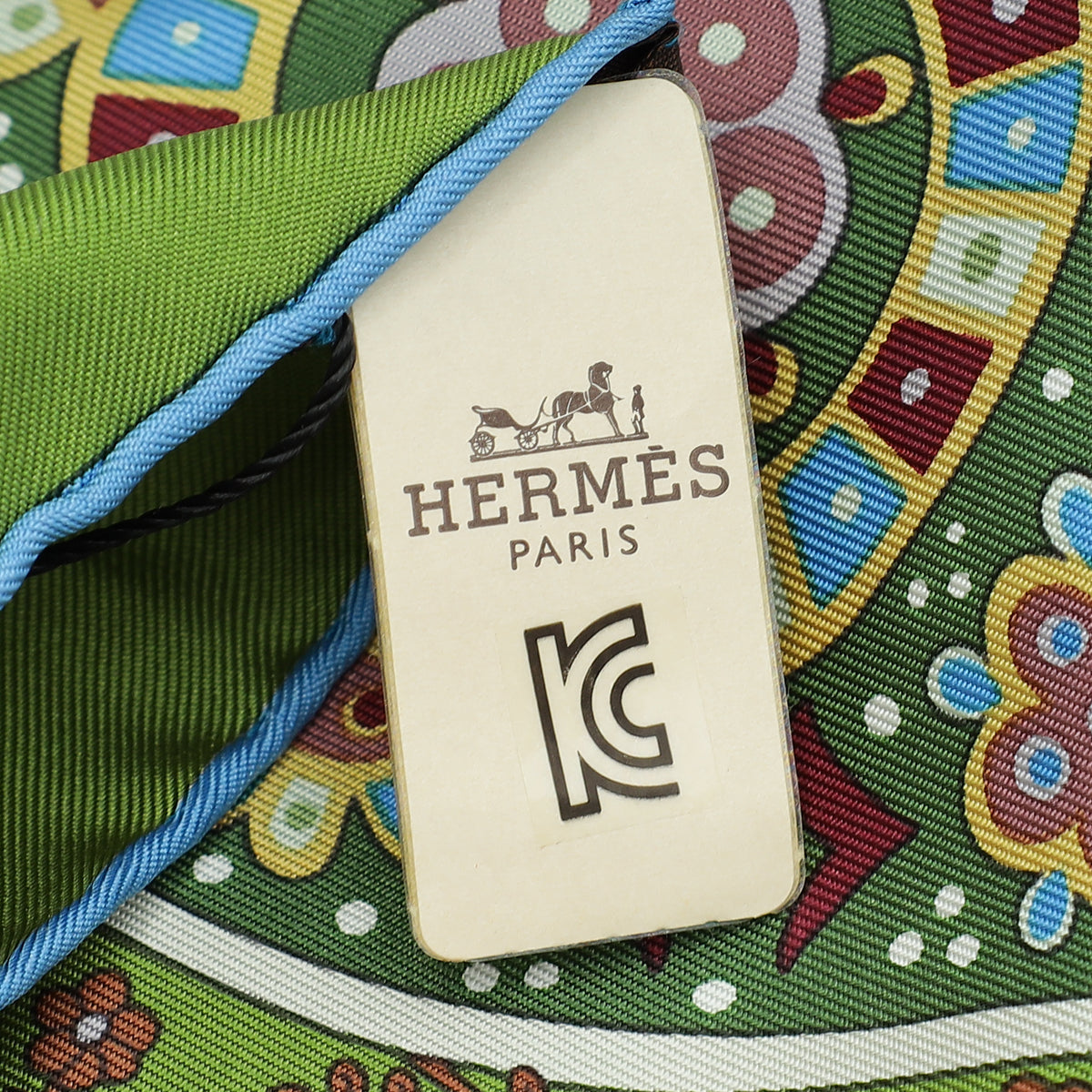 Hermes Tricolor L'Arbre de Vie 90 Silk Scarf