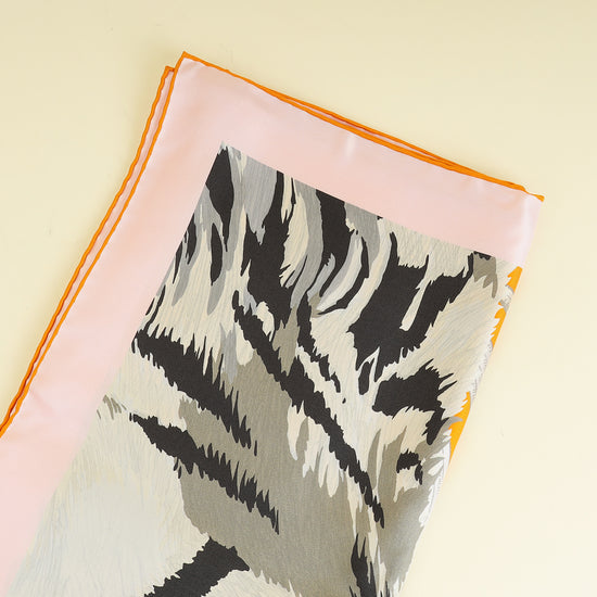 Hermes Tricolor Tigre Royal Double Face Scarf 90