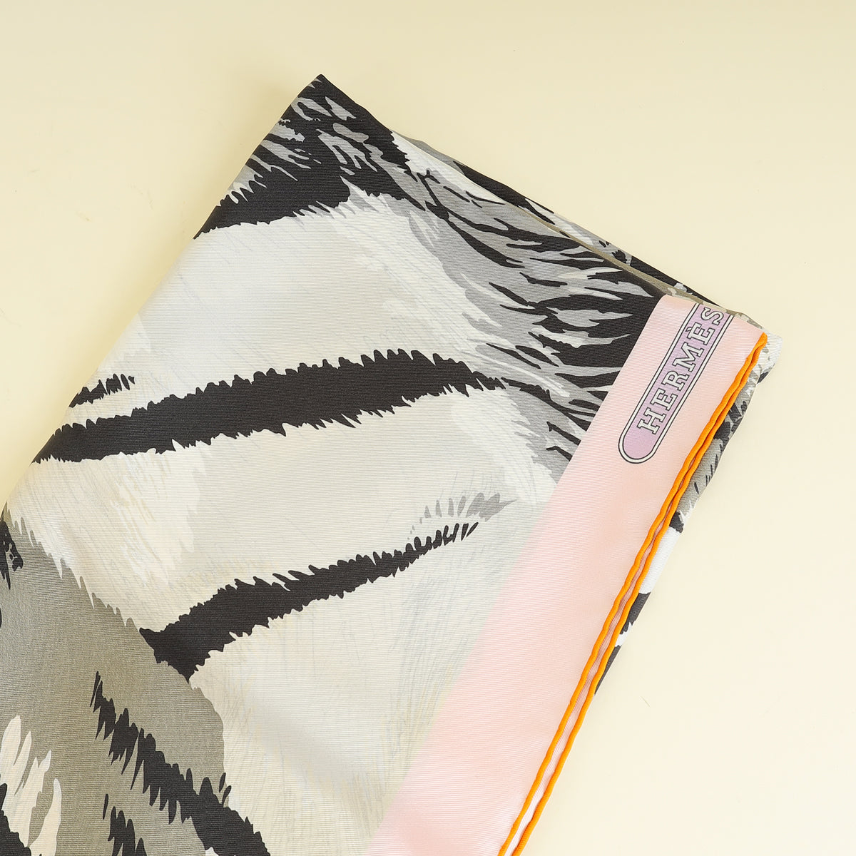 Hermes Tricolor Tigre Royal Double Face Scarf 90