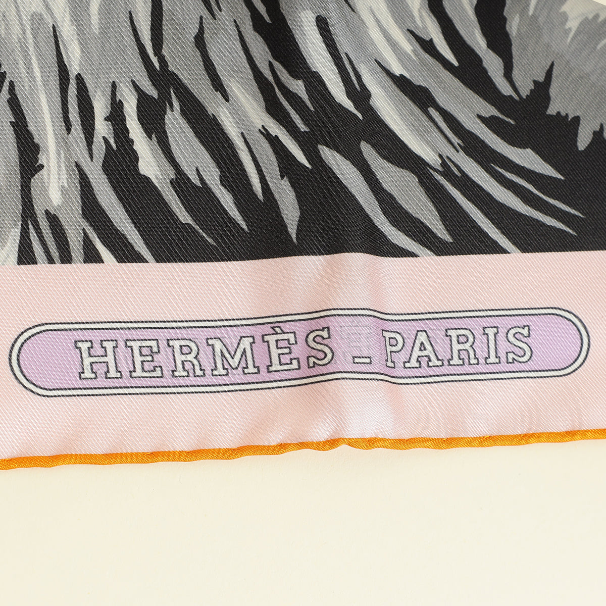 Hermes Tricolor Tigre Royal Double Face Scarf 90