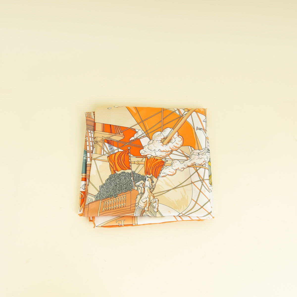 Hermes Tricolor Flagship Silk Scarf 90