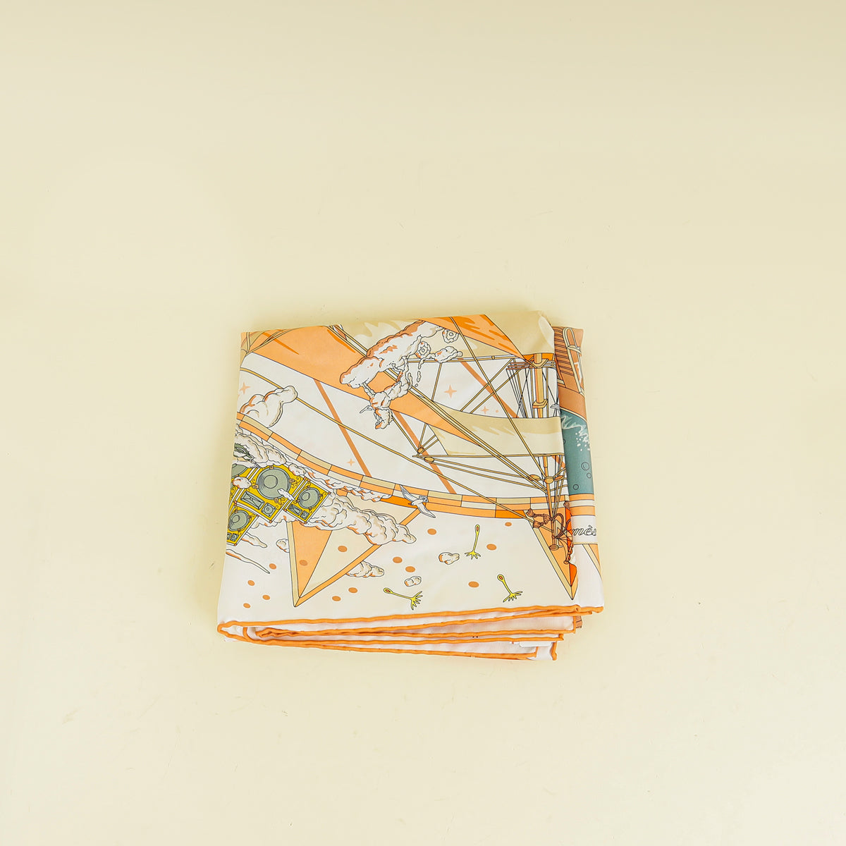 Hermes Tricolor Flagship Silk Scarf 90