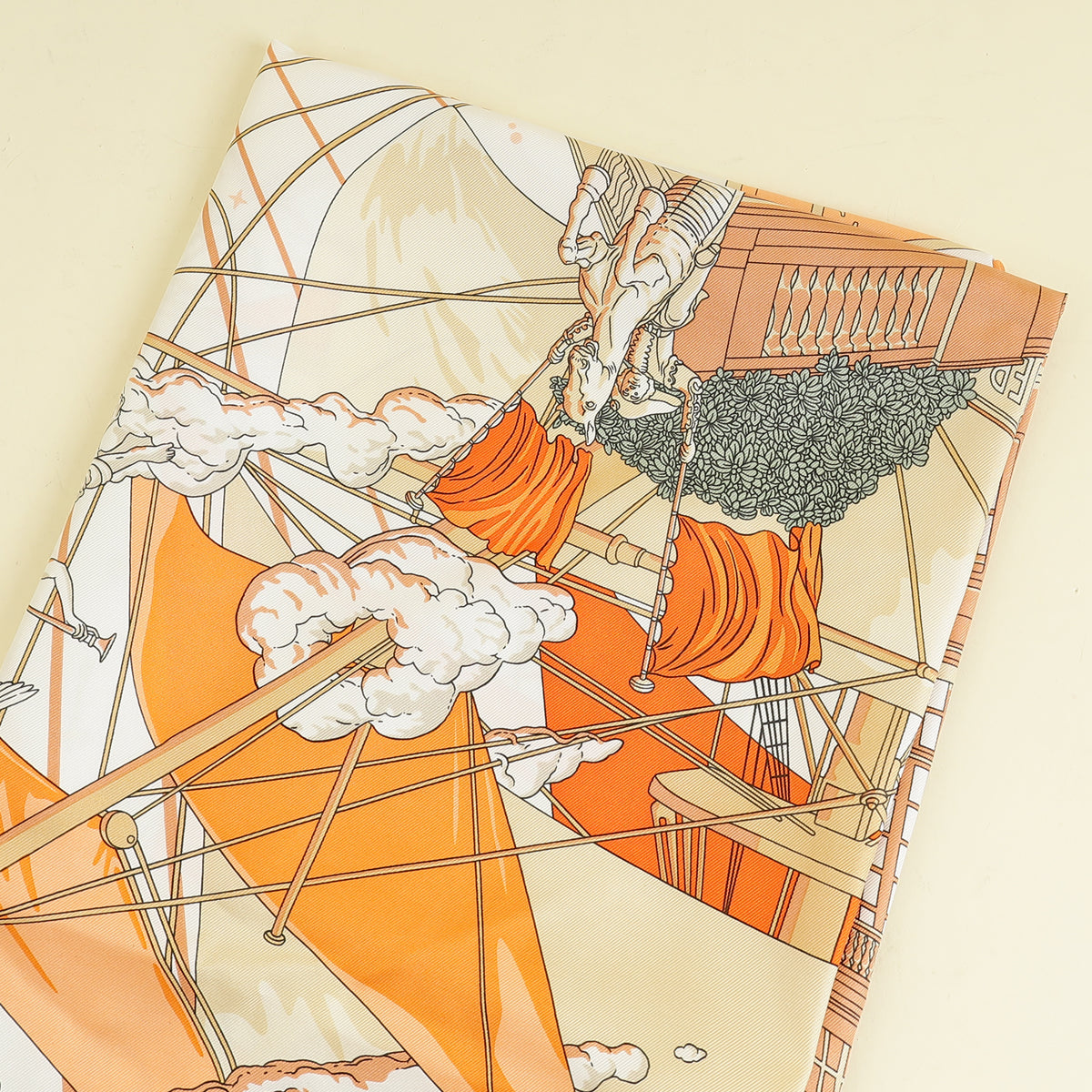 Hermes Tricolor Flagship Silk Scarf 90