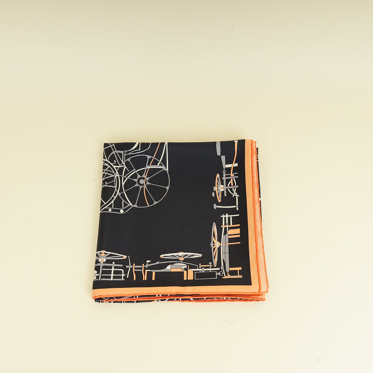 Hermes Tricolor Complication Equestre Scarf 90