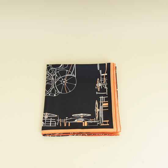 Hermes Tricolor Complication Equestre Scarf 90