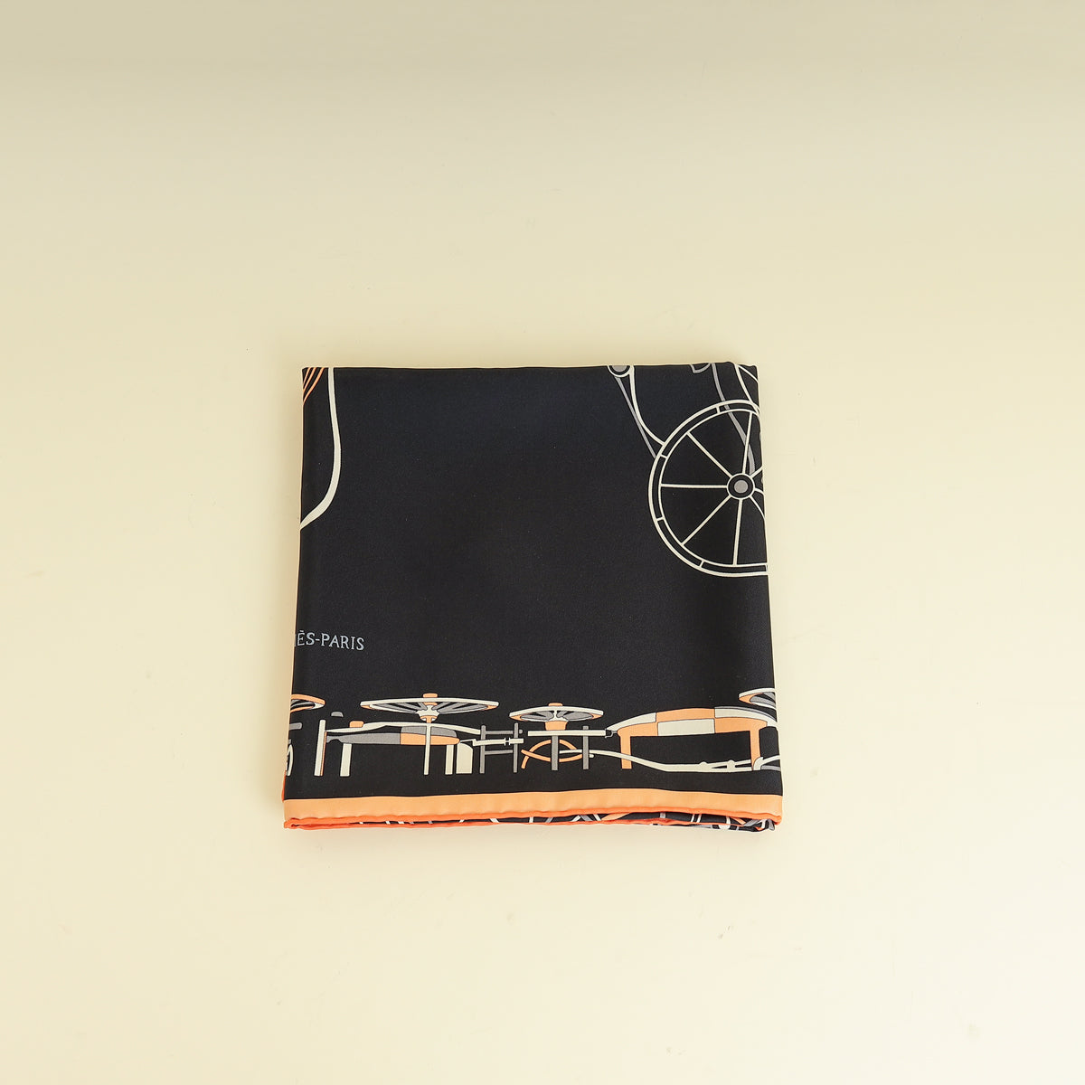 Hermes Tricolor Complication Equestre Scarf 90