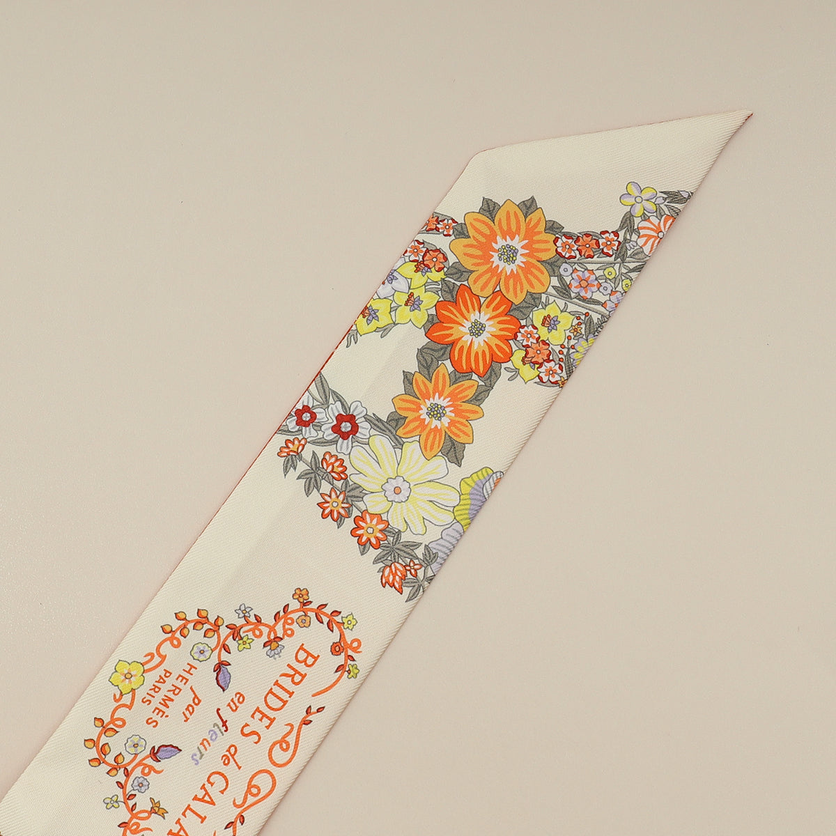 Hermes Tricolor Brides De Gala En Fleurs Twilly-Hermes-THE CLOSET