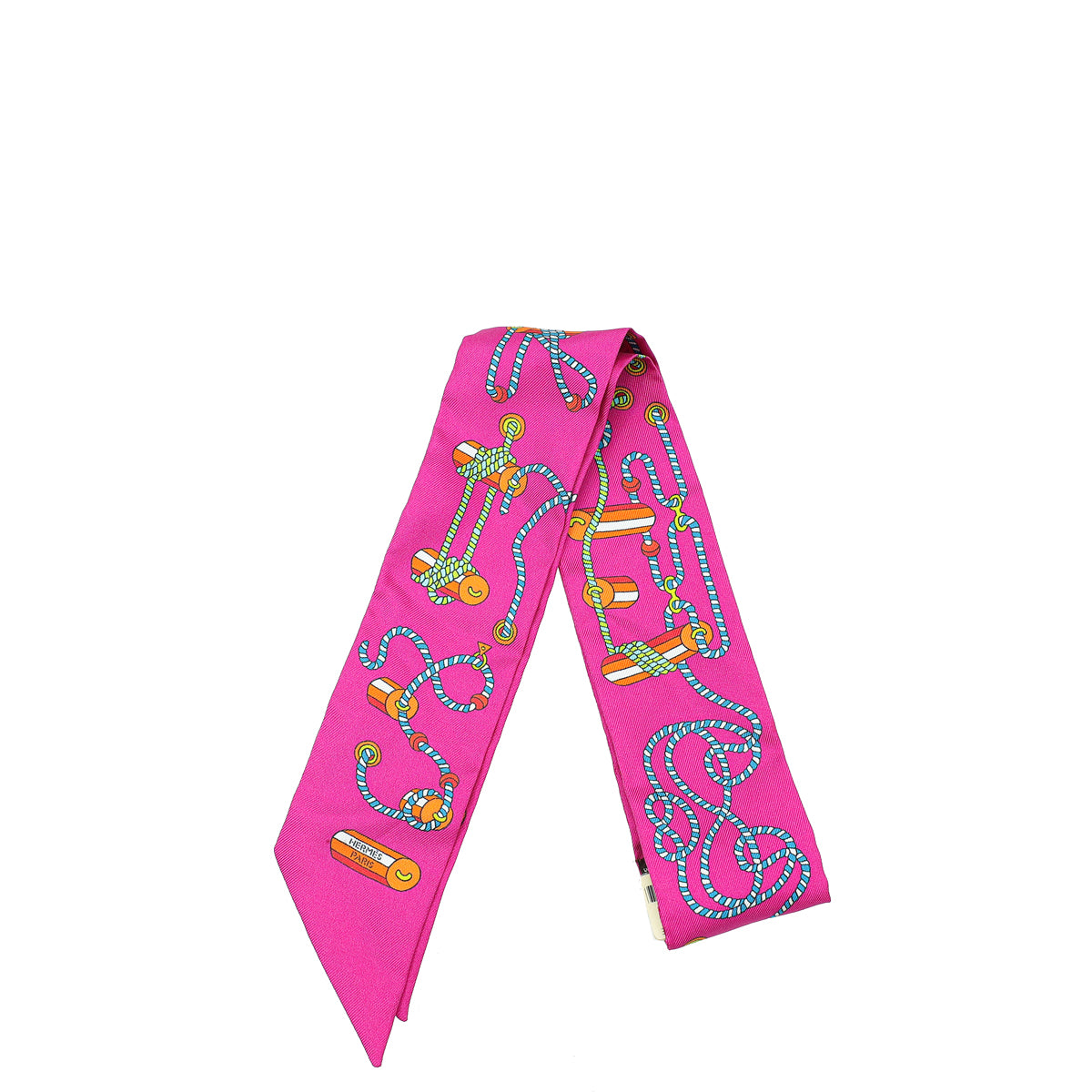 Hermes Tricolor Cordages Silk Twilly-Hermes-THE CLOSET