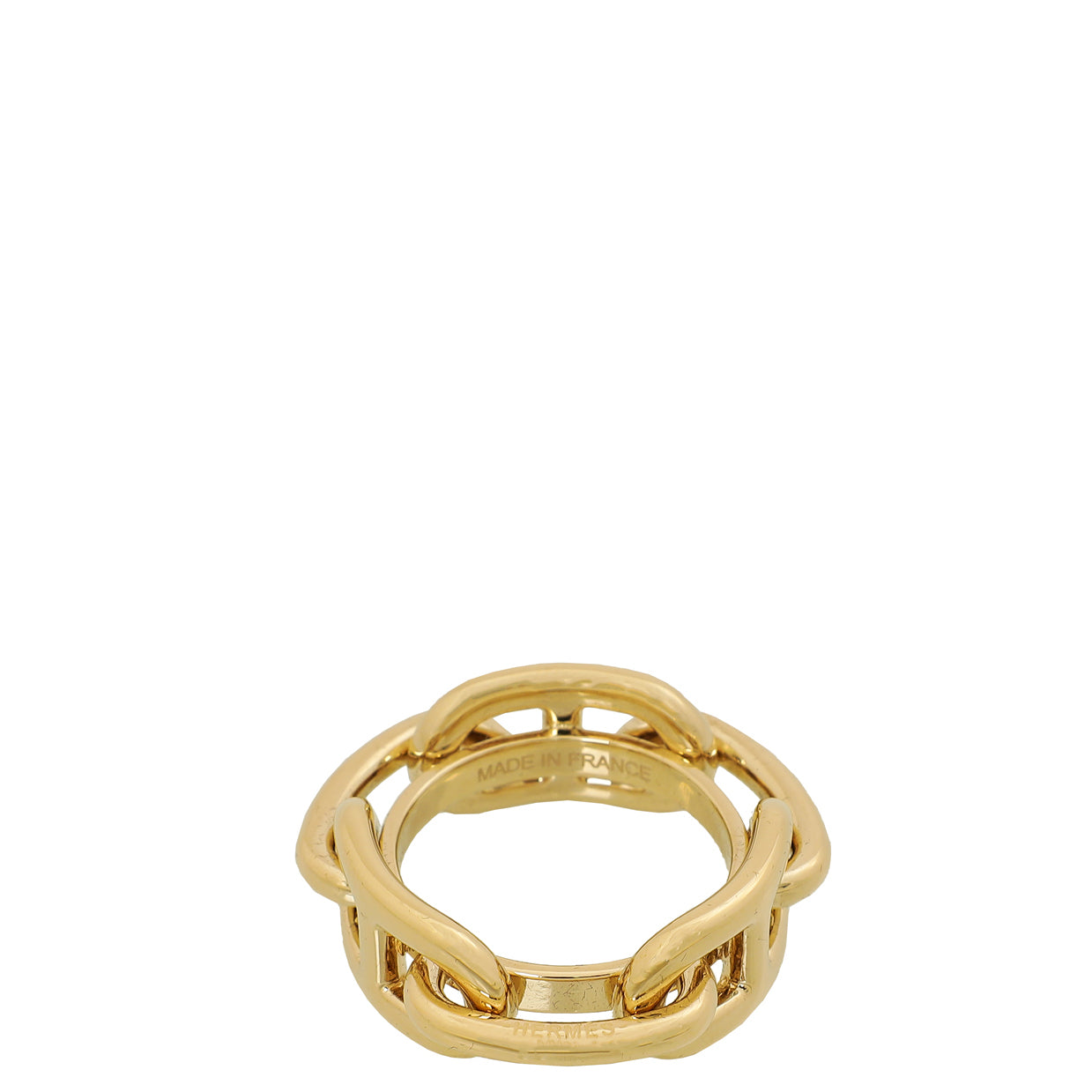 Hermes Gold Regate Scarf Ring