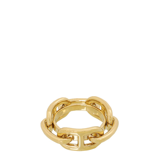 Hermes Gold Regate Scarf Ring