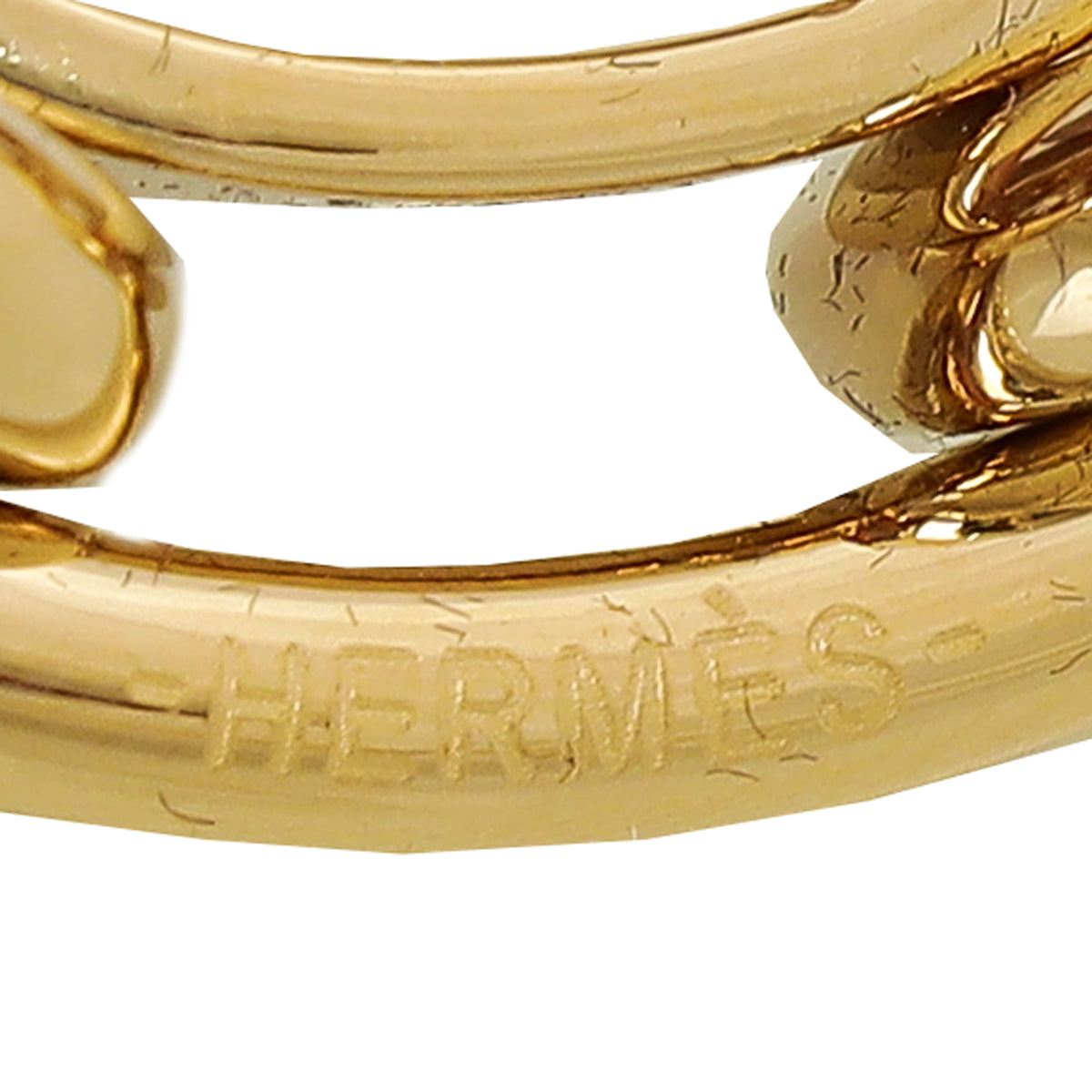 Hermes Gold Regate Scarf Ring