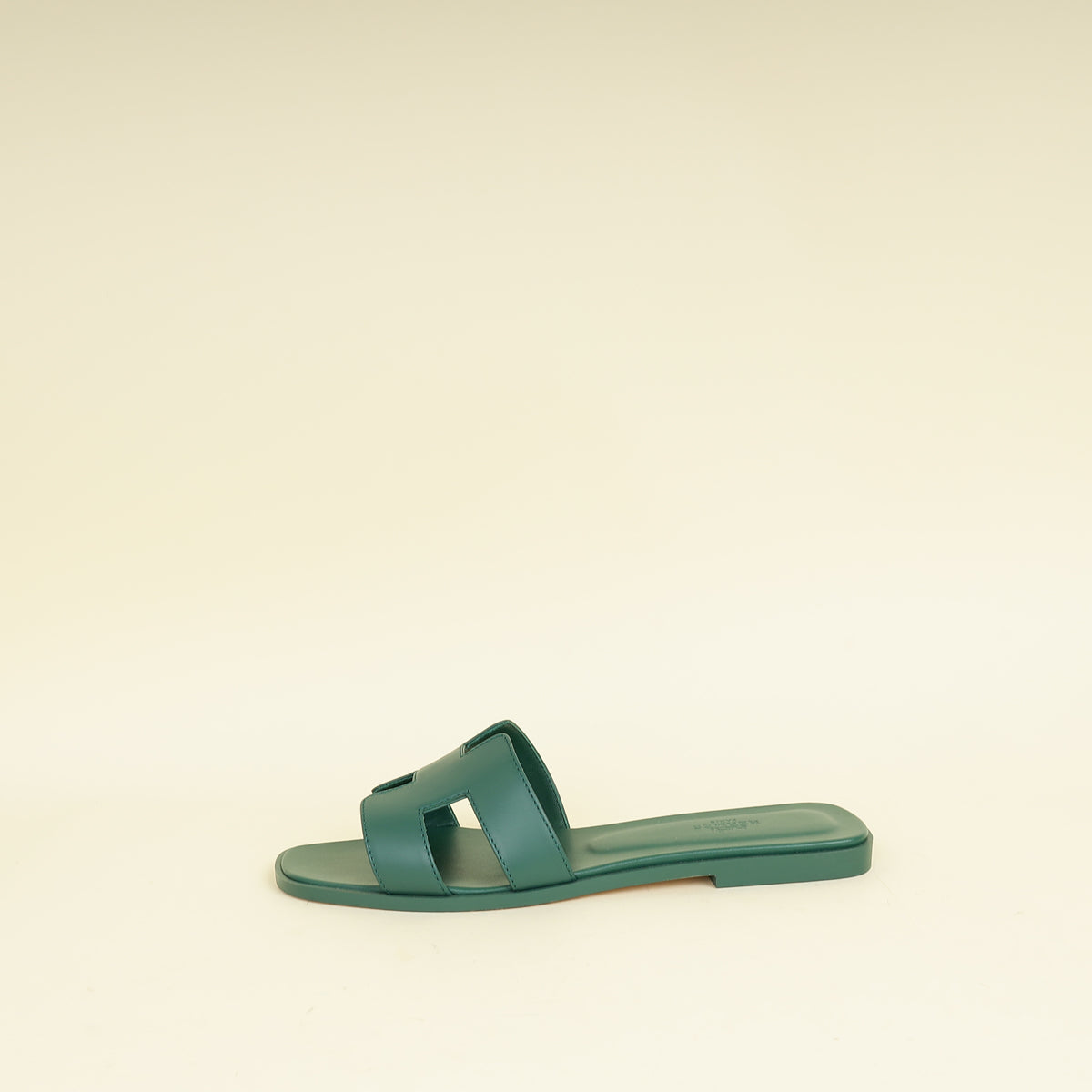 Hermes Vert Viride Oran Sandals 40