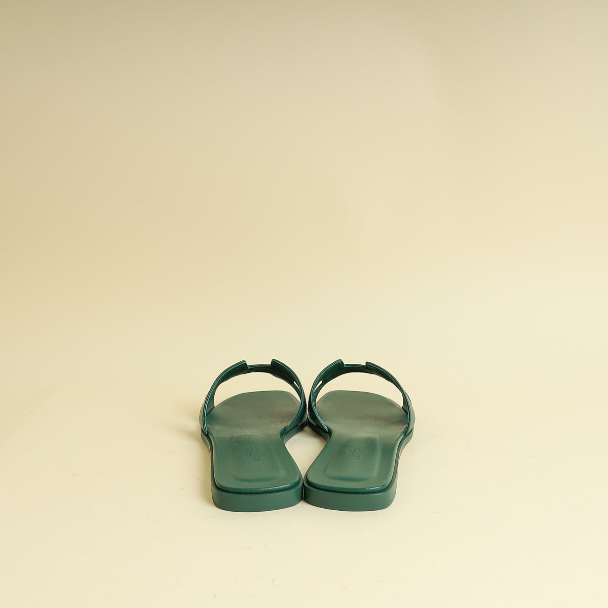 Hermes Vert Viride Oran Sandals 40