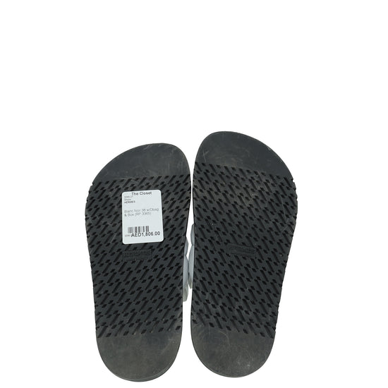 Hermes Bicolor Extra Sandals 38