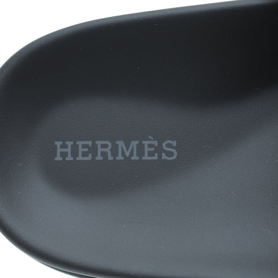 Hermes Noir Chypre Sandal 36.5