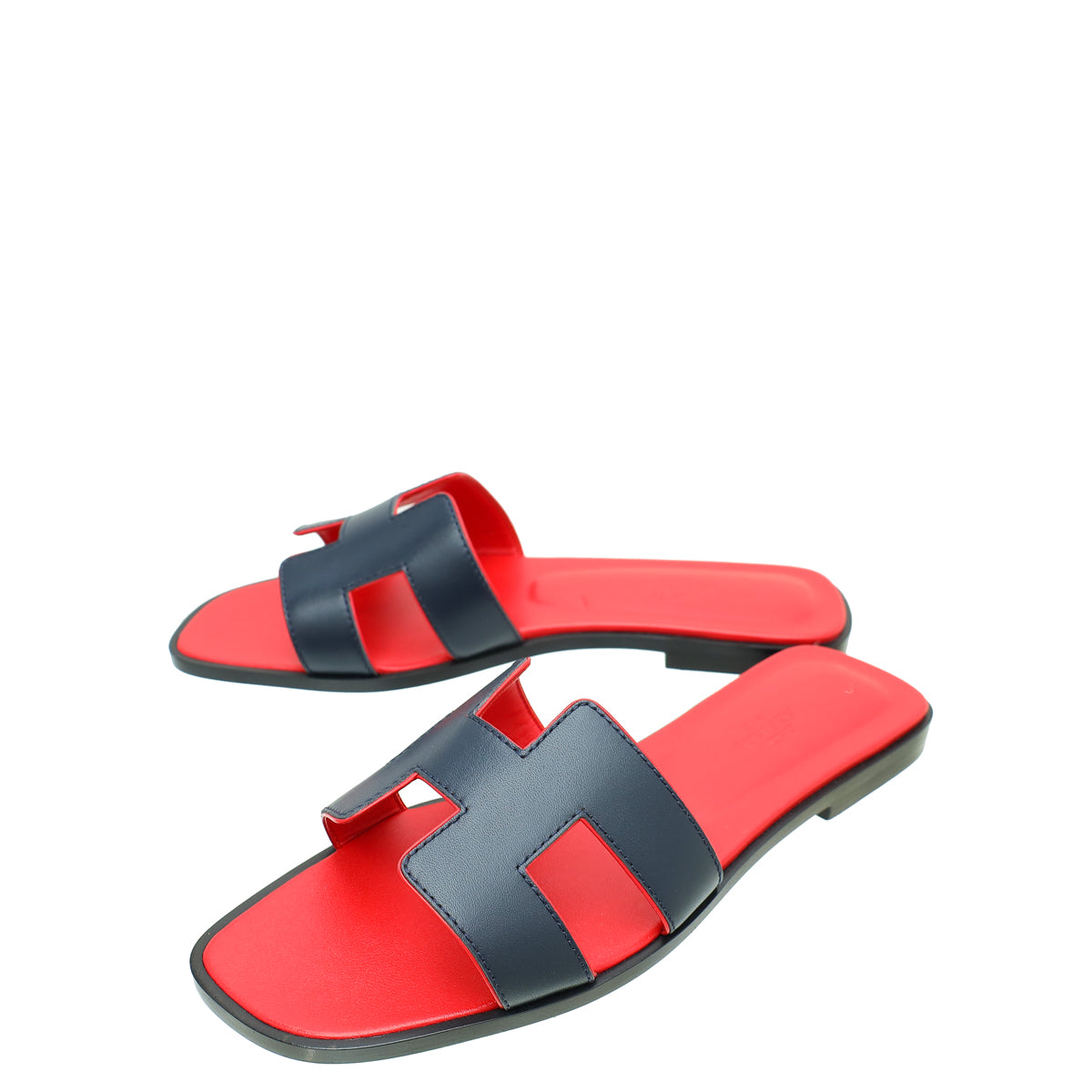 Hermes Bicolor Oran Sandal 37-Hermes-THE CLOSET