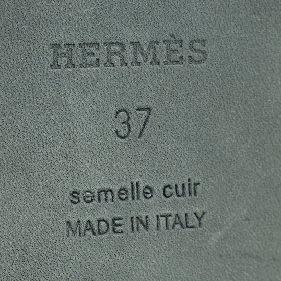 Hermes Bicolor Oran Sandal 37