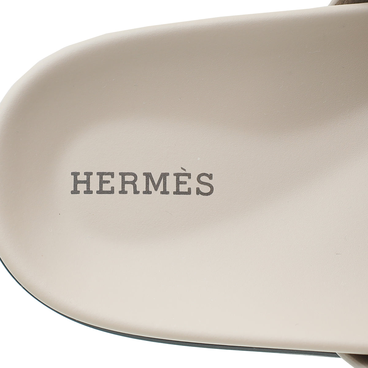Hermes Beige Mastic Chypre Sandal 41.5