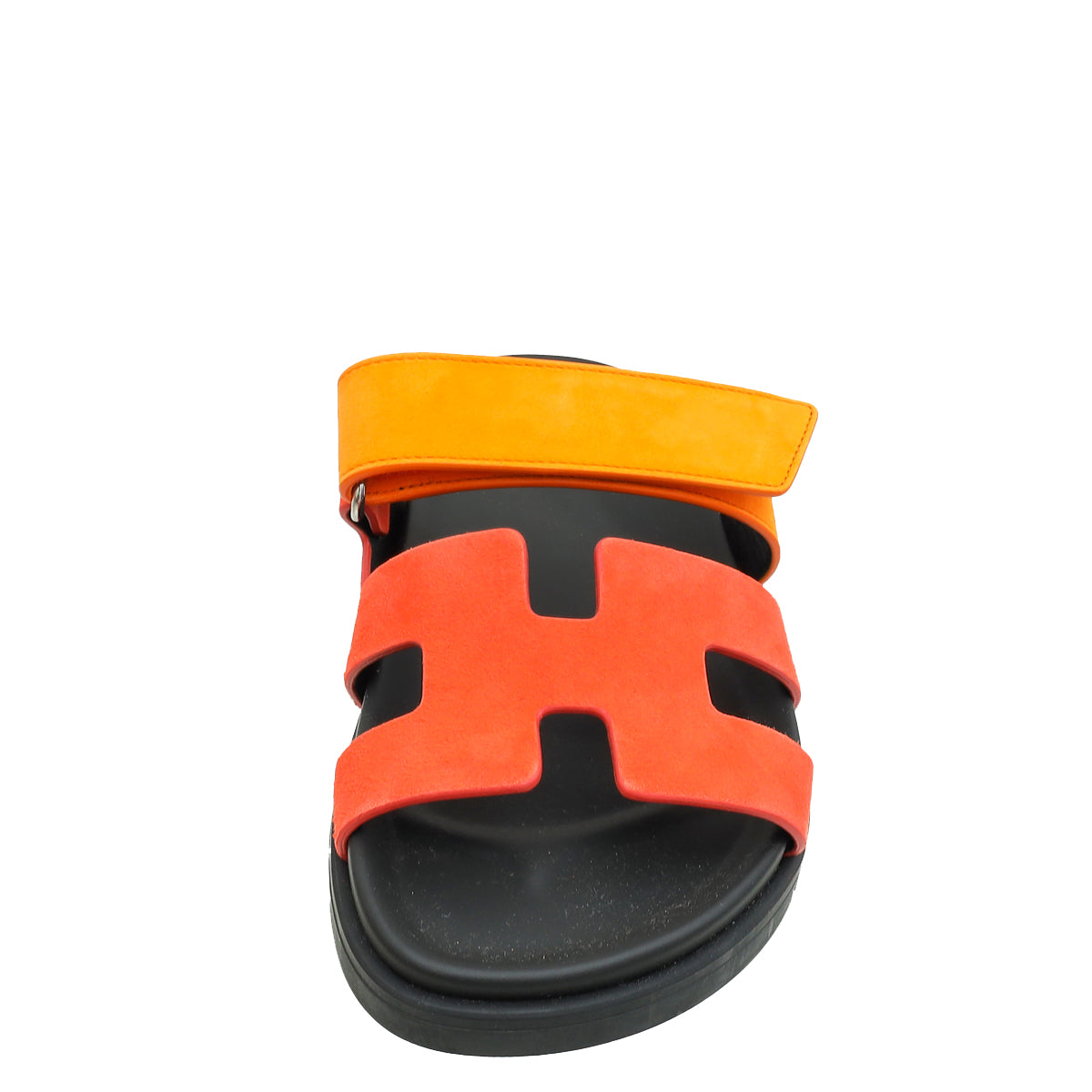 Hermes Bicolor Suede Chypre Sandals 35.5-Hermes-THE CLOSET