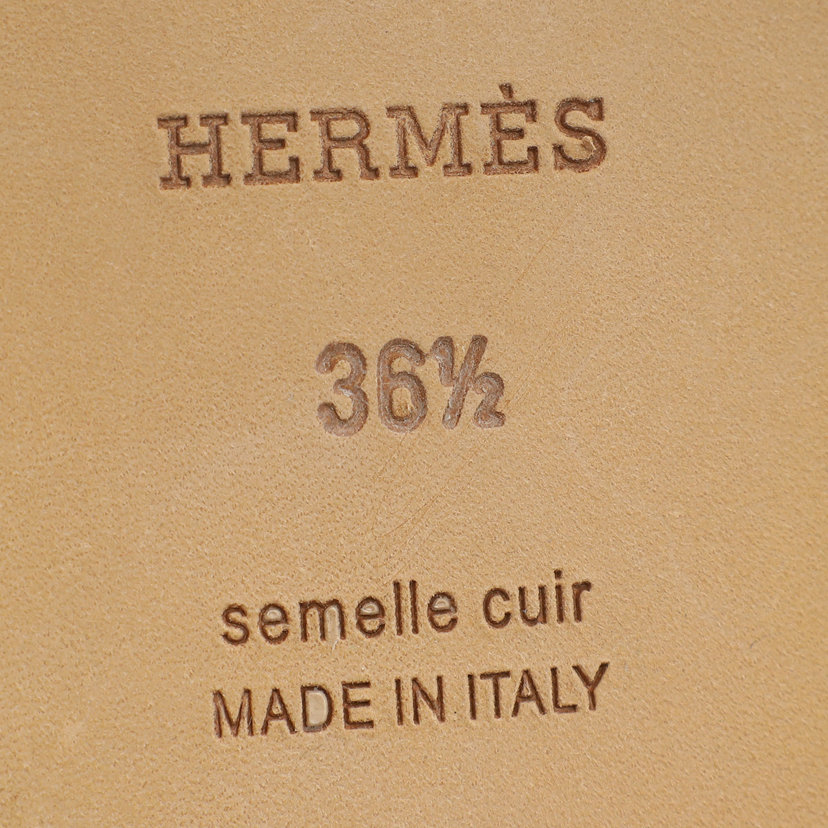 Hermes Veau Bride Embroidered Oran Sandal 36.5