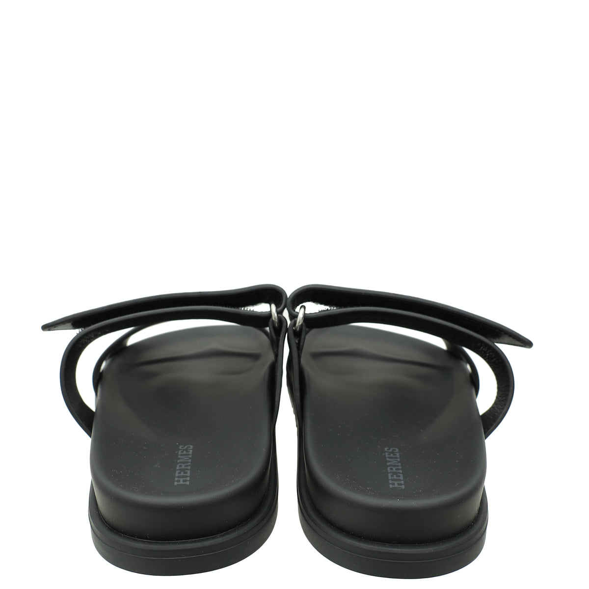 Hermes Noir Chypre Sandal 36.5