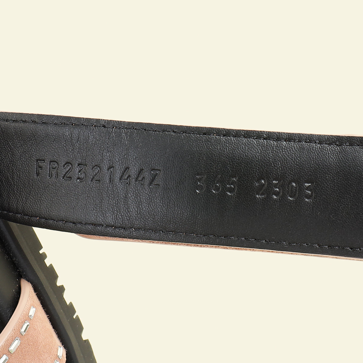 Hermes Rose Perle Suede Crystal Chypre Sandals 36.5