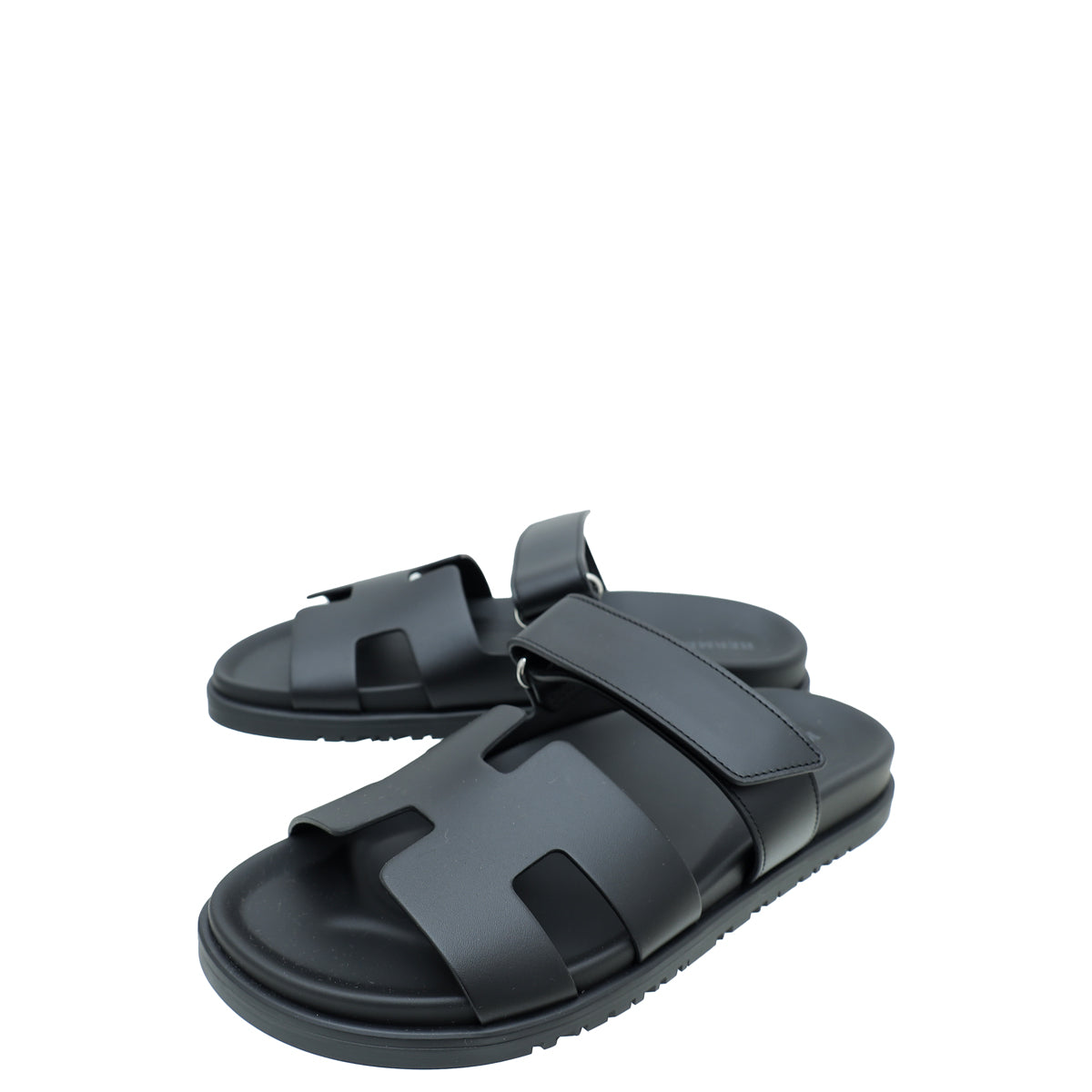 Hermes Noir Chypre Sandal 36.5-Hermes-THE CLOSET