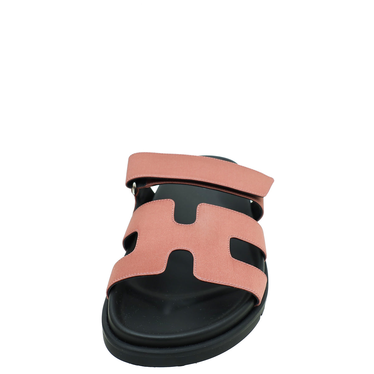 Hermes Bois De Rose Satin Chypre Sandals 36.5-Hermes-THE CLOSET