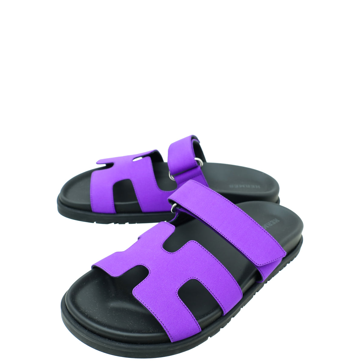 Hermes Purple Satin Chypre Sandal 36