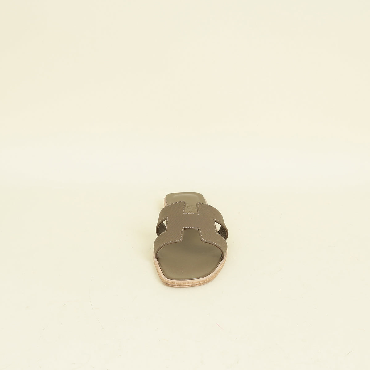 Hermes Gris Etain Oran Sandal 36