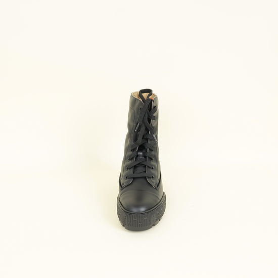 Hermes Noir Fresh Ankle Boot 36