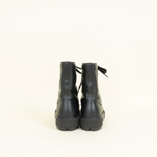 Hermes Noir Fresh Ankle Boot 36
