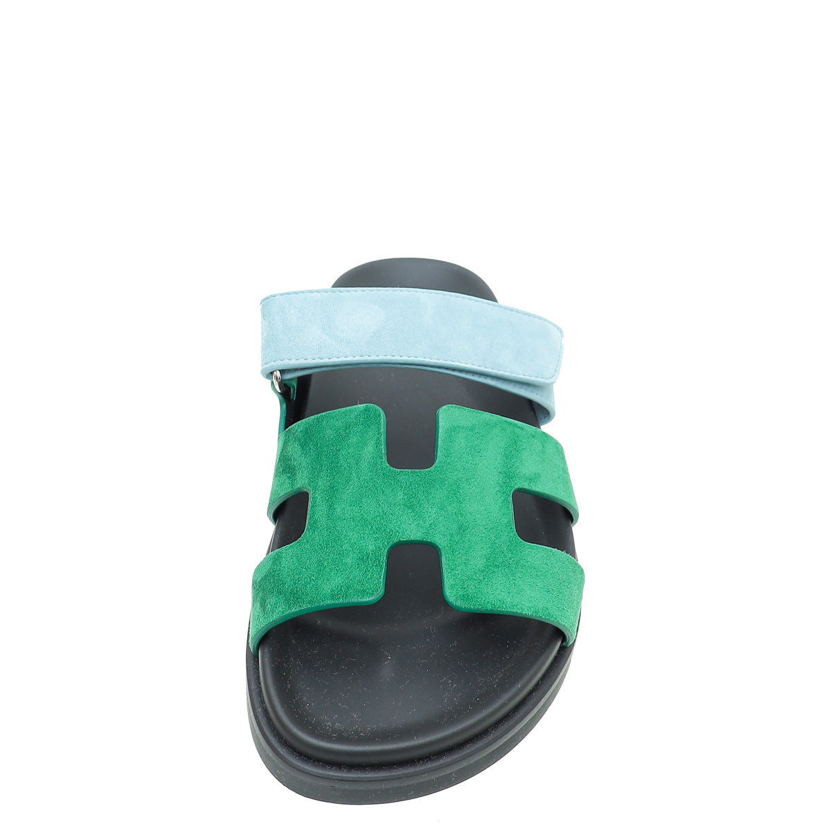 Hermes Bicolor Suede Goatskin Chypre Sandal 37.5-Hermes-THE CLOSET