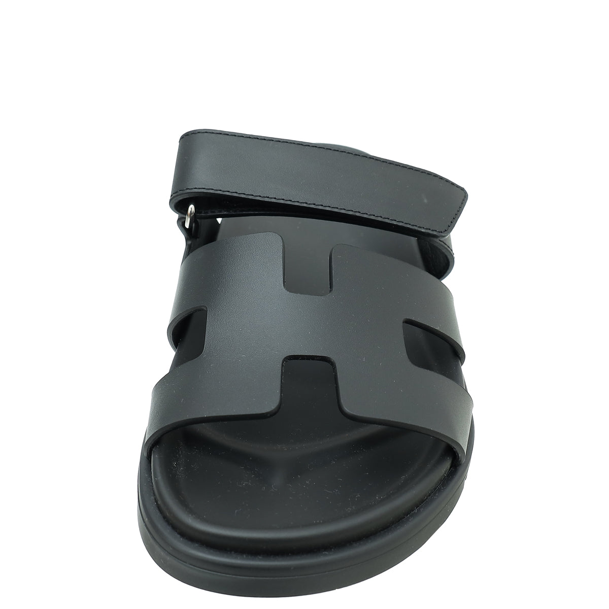 Hermes Noir Chypre Sandal 37.5-Hermes-THE CLOSET