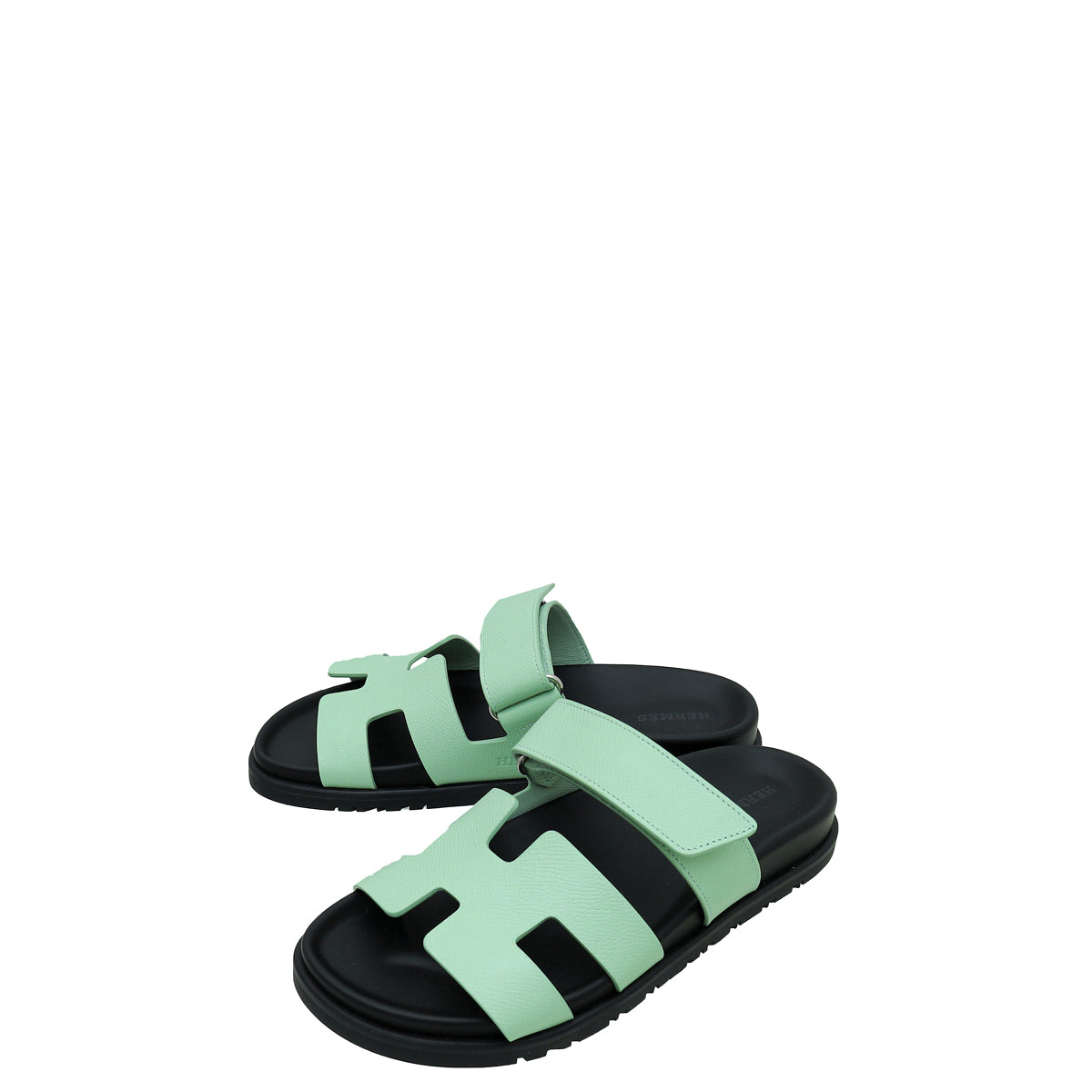 Hermes Vert Jade Chypre Sandal 37.5-Hermes-THE CLOSET