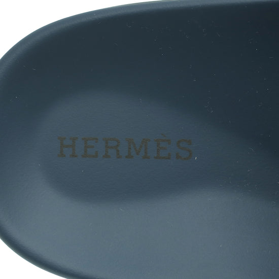 Hermes Bleu Céleste Chypre Goatskin Sandal 37.5