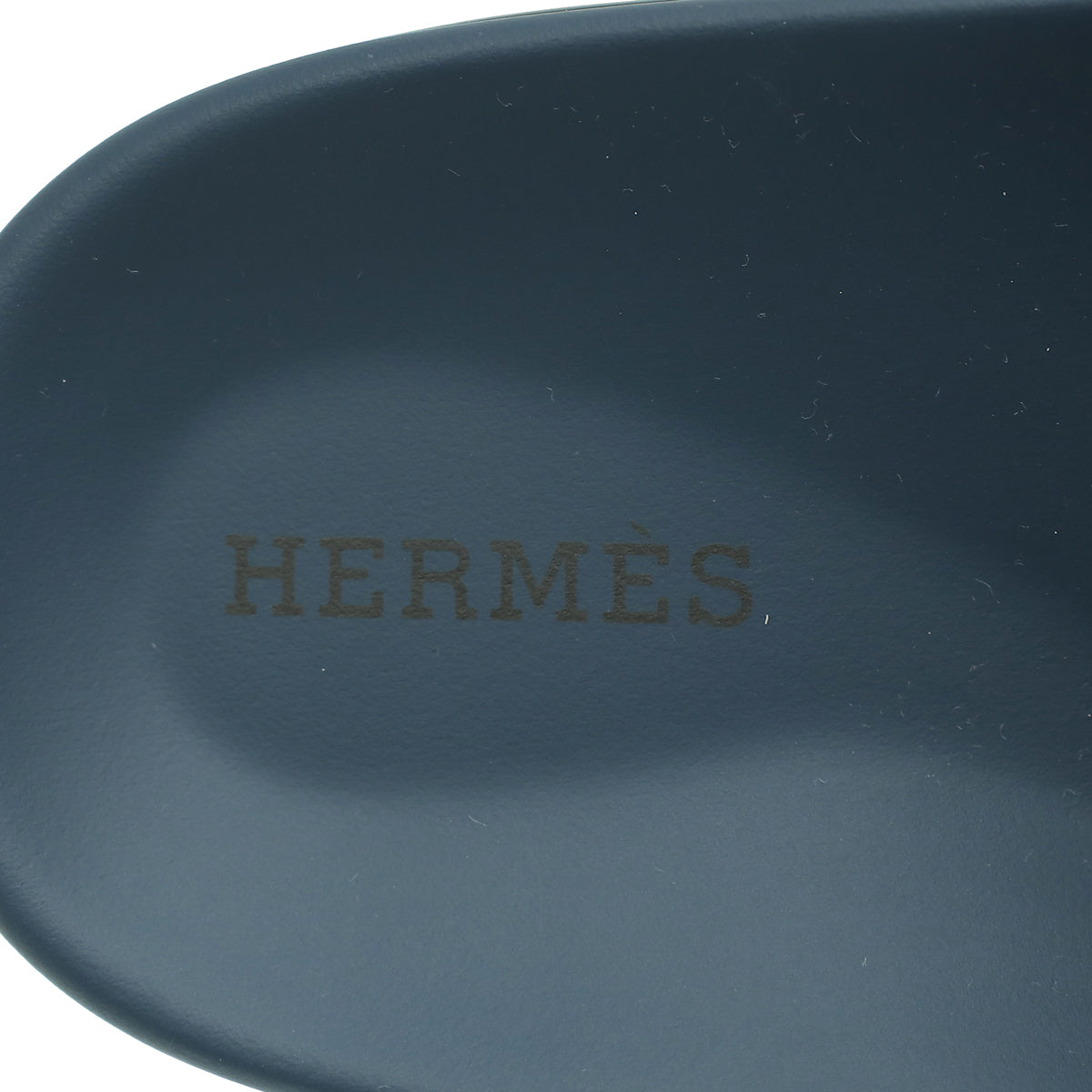 Hermes Navy Suede Chypre Sandal 37.5