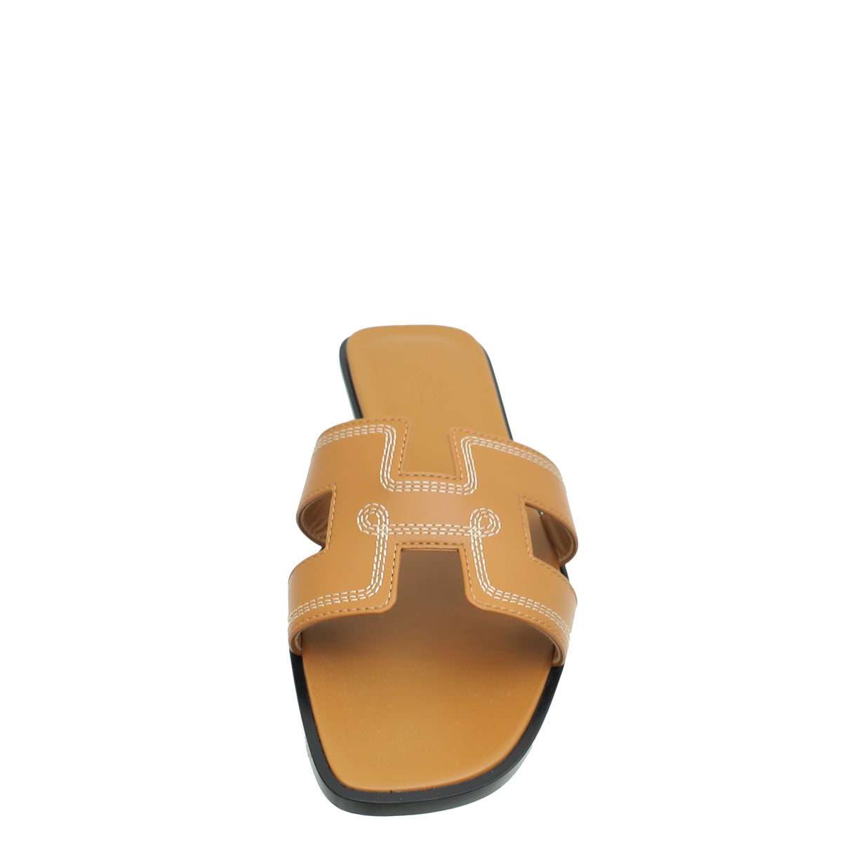Hermes Naturel Oran Embroidered Sandal 37.5-Hermes-THE CLOSET