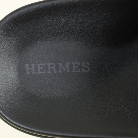Hermes Noir Empire Sandal 37.5