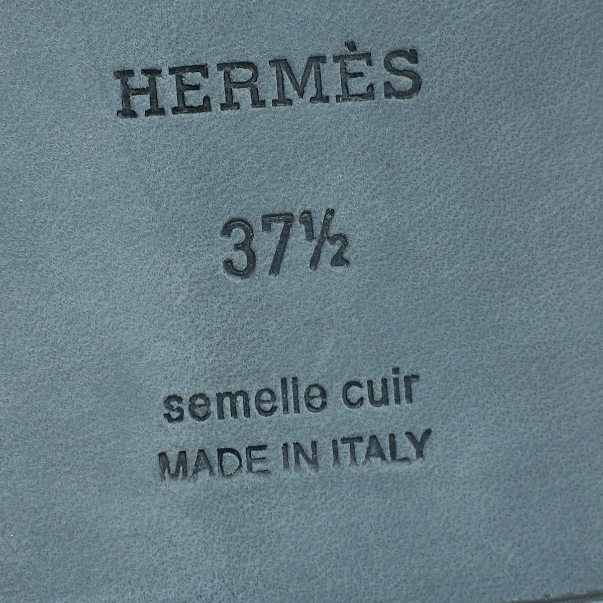 Hermes Champagne Oran Twist Chevron Motifs Sandal 37.5