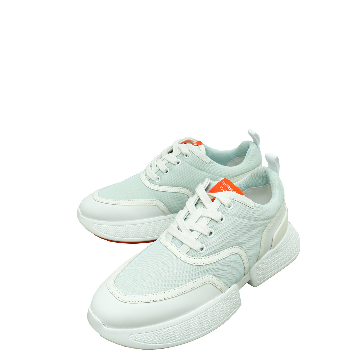 Hermes Tricolor Mesh Pique and Calfskin Giga Sneaker 37-Hermes-THE CLOSET