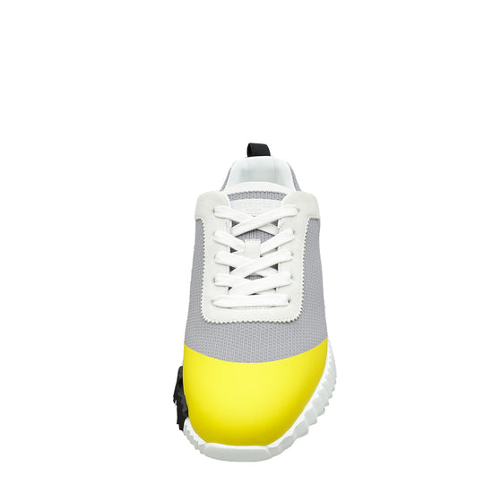 Hermes Jaune Multicolor Bouncing Satin Knit Sneaker 37