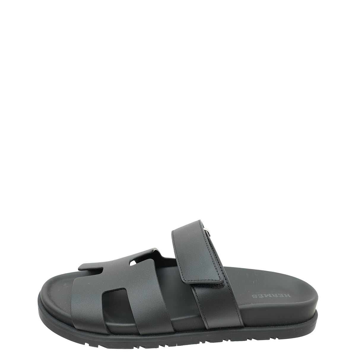 Hermes Noir Chypre Sandal 37