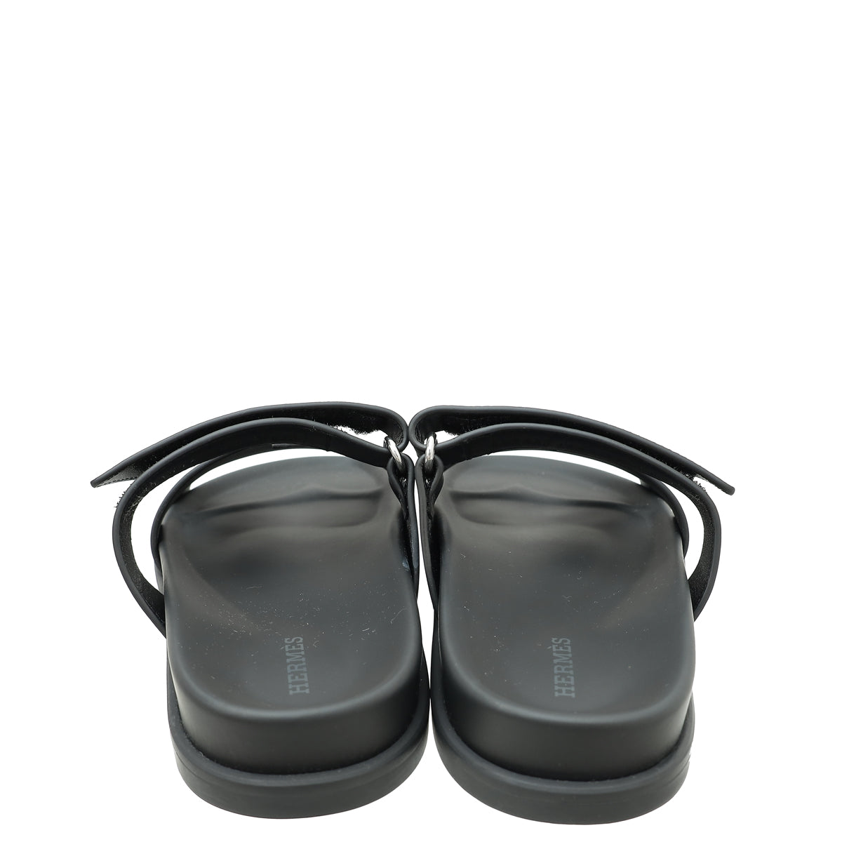 Hermes Noir Chypre Sandal 37