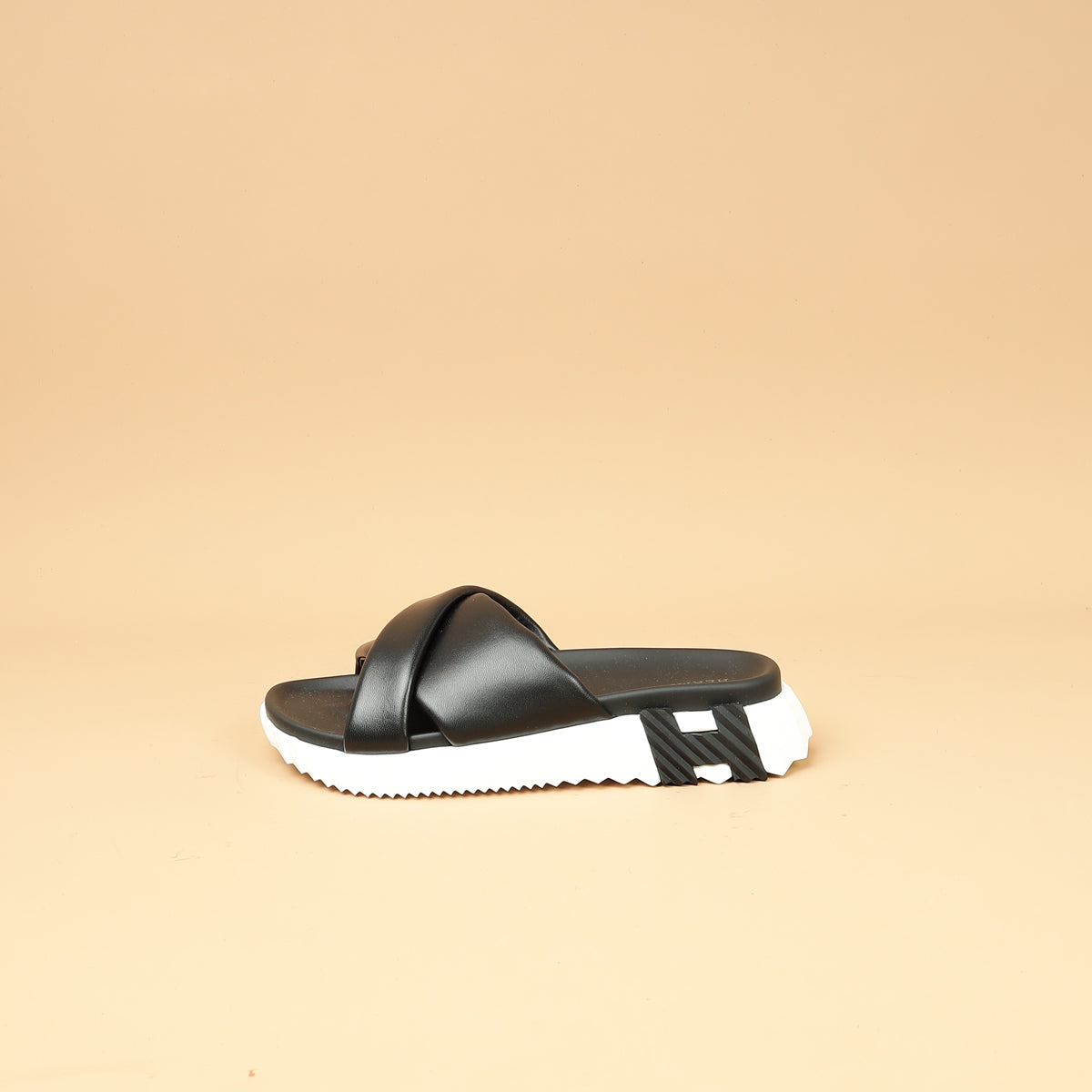 Hermes Noir Infra Sandal 37-Hermes-THE CLOSET