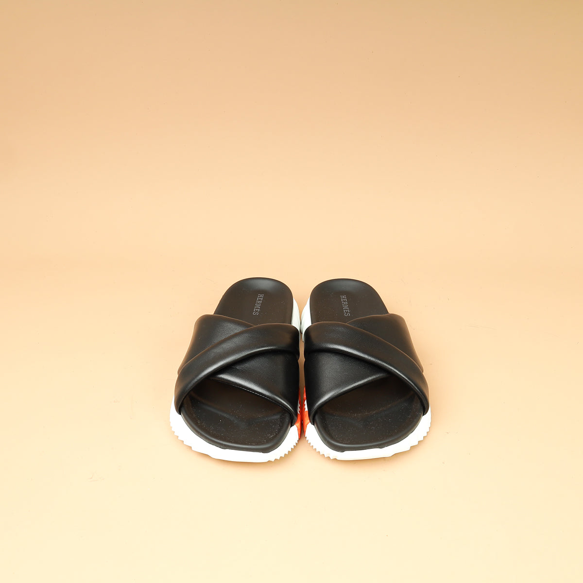 Hermes Noir Infra Sandal 37-Hermes-THE CLOSET